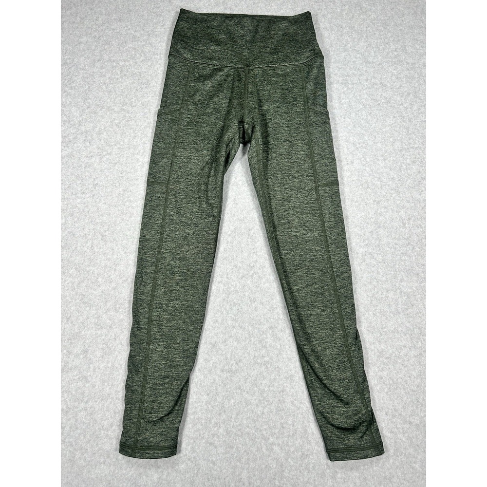 Aerie Chill. Play. Move. Women's Green Ankle Leggings S Short High Rise Stretch